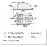 Vango Tunnel telt Blade 200 Grøn