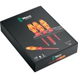 Wera 160 i/6 Rack skruetrækkersæt Kraftform Plus Serie 100 + stativ Rød/Gul