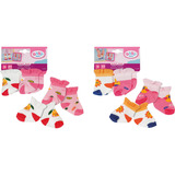 ZAPF Creation BABY born Sokker 2 par 43cm, Dukke tilbehør BABY born Socks 2 assorted 43cm, Dukkesokker, 3 År