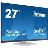 iiyama ProLite T2752MSC-W1 computerskærm 68,6 cm (27") 1920 x 1080 pixel Fuld HD LED Berøringsskærm Hvid, LED-skærm hvid (mat), 68,6 cm (27"), 1920 x 1080 pixel, Fuld HD, LED, 5 ms, Hvid