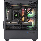 ALTERNATE Gaming-PC Window Edition • RTX 5070 • AMD Ryzen™ 5 9600X • 32 GB RAM, Gaming PC Sort/gennemsigtig