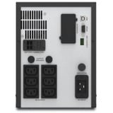 APC Easy UPS SMV UPS-enhed Interaktivt indgangsstik 3 kVA 2100 W 6 AC stikkontakt(er) Sort, Interaktivt indgangsstik, 3 kVA, 2100 W, Sine, 157 V, 303 V