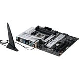 ASUS PRIME X670-P WIFI AMD X670 Sokkel AM5 ATX, Bundkort Sølv, AMD, Sokkel AM5, DDR5-SDRAM, 128 GB, DIMM, To-kanals