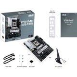 ASUS PRIME X670-P WIFI AMD X670 Sokkel AM5 ATX, Bundkort Sølv, AMD, Sokkel AM5, DDR5-SDRAM, 128 GB, DIMM, To-kanals