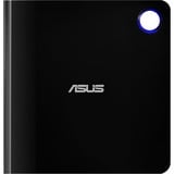 ASUS SBW-06D5H-U optisk diskdrev Blu-Ray RW Sort, Sølv, eksterne Blu-ray brænder Sort/Sølv, Sort, Sølv, Bakke, Desktop/Laptop, Blu-Ray RW, USB 3.1 Gen 1, 80,120 mm