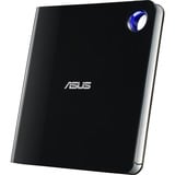 ASUS SBW-06D5H-U optisk diskdrev Blu-Ray RW Sort, Sølv, eksterne Blu-ray brænder Sort/Sølv, Sort, Sølv, Bakke, Desktop/Laptop, Blu-Ray RW, USB 3.1 Gen 1, 80,120 mm