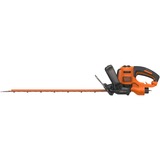 BLACK+DECKER Black+Decker Elektro-Heckenschere (600W, 60 cm Schwertlänge, 25 mm Schnittstärke, Bügel-Zweithandgriff und transparentem Handschutz, für große Hecken) BEHTS501, Hækkeklipper Orange/Sort, 60 cm Schwertlänge, 25 mm Schnittstärke, Bügel-Zweithandgriff und transparentem Handschutz, für große Hecken) BEHTS501