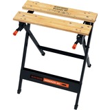 BLACK+DECKER WM301 Arbejdsbænke Sort/Brown, Bamboo, Stål, Sort, 341 mm, 760 mm