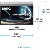 BenQ EX271QMZ, Gaming Skærm Sort