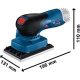 Bosch GSS 12V-13 PROFESSIONAL Excentersliber 1000 rpm 2000 OPM Sort, Blå, Rød, Rystepudser Blå/Sort, Excentersliber, Klemme/velcro, Sort, Blå, Rød, 6000 rpm, 1000 rpm, 12000 OPM