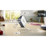 Bosch MFQ49300, Håndmikser Hvid/Mørk sølv
