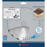Bosch STANDARD FOR WOOD rundsavklinge 19 cm 1 stk Tungsten Carbide Tipped (TCT), Hårdt træ, Blødt træ, 19 cm, 3 cm, 1,1 mm, 7900 rpm