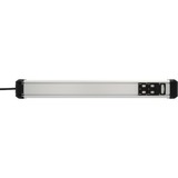 Brennenstuhl Premium-Protect-Line 1391010800, Strømskinne Sort/aluminium