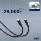 Digitus AK-600110-020-S, Kabel Sort