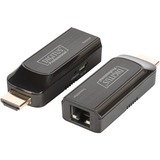 Digitus DS-55203 AV forlænger Netværkssender & -modtager Sort, HDMI-udvidelse forlænger Netværkssender & -modtager, 50 m, Sort