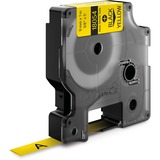 Dymo Rhino industrielle varmekrympbare kabelmærkningsrør | 9 mm x 1,5 m | Sort på gul | til Rhino mærkemaskiner, Heat shrink labels 5 m | Sort på gul | til Rhino mærkemaskiner, Sort på gul, Flerfarvet, -55 - 135 °C, UL 224, MIL-STD-202G, MIL-81531, SAE-DTL 23053/5 (1, 3), DYMO, Rhino