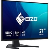 EIZO FlexScan EV2740X-BK computerskærm 68,6 cm (27") 3840 x 2160 pixel 4K Ultra HD LCD Sort, LED-skærm Sort, 68,6 cm (27"), 3840 x 2160 pixel, 4K Ultra HD, LCD, 5 ms, Sort