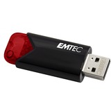 Emtec Click Easy USB-nøgle 256 GB USB Type-A 3.2 Gen 1 (3.1 Gen 1) Sort, Rød, USB-stik Rød/Sort, 256 GB, USB Type-A, 3.2 Gen 1 (3.1 Gen 1), Uden hætte, Sort, Rød
