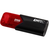 Emtec Click Easy USB-nøgle 256 GB USB Type-A 3.2 Gen 1 (3.1 Gen 1) Sort, Rød, USB-stik Rød/Sort, 256 GB, USB Type-A, 3.2 Gen 1 (3.1 Gen 1), Uden hætte, Sort, Rød
