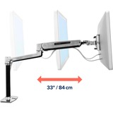 Ergotron LX Monitor Arm Steh-Sitz, Skærmbeslag aluminium