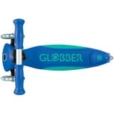 GLOBBER Primo Foldable Plus Lights, Scooter mørkeblå/Turkis