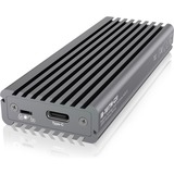 ICY BOX IB-1817M-C31 SSD kabinet Grå M.2, Drev kabinet grå, SSD kabinet, M.2, PCI Express 3.0, 10 Gbit/sek., USB-tilslutning, Grå