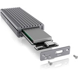 ICY BOX IB-1817M-C31 SSD kabinet Grå M.2, Drev kabinet grå, SSD kabinet, M.2, PCI Express 3.0, 10 Gbit/sek., USB-tilslutning, Grå