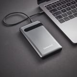 Intenso PD10000 Lithium polymer (LiPo) 10000 mAh Anthracit, Power Bank antracit, 10000 mAh, Lithium polymer (LiPo), Quick Charge 3.0, Anthracit
