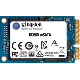 Kingston KC600 mSATA 512 GB Serial ATA III 3D TLC, Solid state-drev 512 GB, mSATA, 550 MB/s, 6 Gbit/sek.