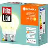 LEDVANCE VolksLicht LED-lampe 60 W E27 E 60 W, 60 W, E27, 15000 t, Varm hvid