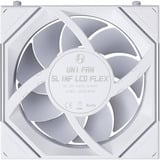 Lian Li UNI FAN SL-INF LCD FLEX 120 Wireless, Sag fan Hvid