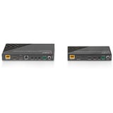 Lindy 70m Cat.6A HDMI 4K60 & Type C HDBaseT 3.0 KVM Extender, HDMI-udvidelse forlænger Sort