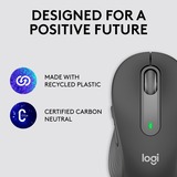 Logitech Signature M650 mus Højre hånd RF trådløs + Bluetooth Optisk 2000 dpi grafit, Højre hånd, Optisk, RF trådløs + Bluetooth, 2000 dpi, Grafit