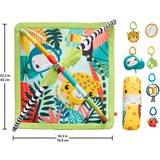Mattel 3-in-1 Rainforest Sensory Gym, legetæppe Baby legemåtte, Legetøjsbar, Klingende, Flerfarvet, Plast