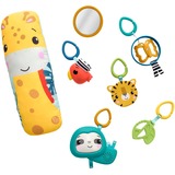 Mattel 3-in-1 Rainforest Sensory Gym, legetæppe Baby legemåtte, Legetøjsbar, Klingende, Flerfarvet, Plast
