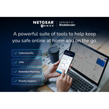 Netgear Nighthawk RS700S trådløs router 10 Gigabit Ethernet Tri-band (2,4 GHz/5 GHz/6 GHz) Sort Wi-Fi 7 (802.11be), Tri-band (2,4 GHz/5 GHz/6 GHz), Ethernet LAN, Sort, Bærbar router