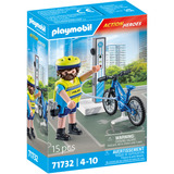 PLAYMOBIL Action Heroes Politiets Cykelpatrulje, Bygge legetøj 