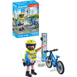 PLAYMOBIL Action Heroes Politiets Cykelpatrulje, Bygge legetøj 