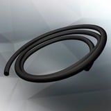 RAIJINTEK RAITUBO-EPDM6, Slange Sort