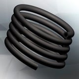 RAIJINTEK RAITUBO-EPDM6, Slange Sort