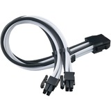 SilverStone SST-PP07E-EPS8BW, Forlængerledning Sort/Hvid