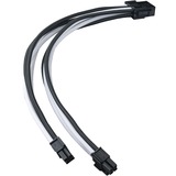 SilverStone SST-PP07E-EPS8BW, Forlængerledning Sort/Hvid