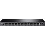 TP-Link Omada SG3452 netværksswitch Administreret L2+ Gigabit Ethernet (10/100/1000) 1U Sort Administreret, L2+, Gigabit Ethernet (10/100/1000), Stativ-montering, 1U