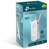 TP-Link RE450 Netværkssender & -modtager Hvid 10, 100, 1000 Mbit/s, Repeater Hvid, Netværkssender & -modtager, 1300 Mbit/s, 10,100,1000 Mbit/s, Ekstern, 2.4 GHz ≤20dBm, 5 GHz ≤23dBm, 10/100/1000Base-T(X)