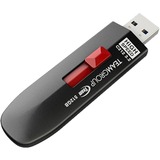 Team Group C212 USB-nøgle 256 GB USB Type-A 3.2 Gen 2 (3.1 Gen 2) Sort, USB-stik Sort/Rød, 256 GB, USB Type-A, 3.2 Gen 2 (3.1 Gen 2), 600 MB/s, Glide, Sort