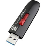 Team Group C212 USB-nøgle 256 GB USB Type-A 3.2 Gen 2 (3.1 Gen 2) Sort, USB-stik Sort/Rød, 256 GB, USB Type-A, 3.2 Gen 2 (3.1 Gen 2), 600 MB/s, Glide, Sort