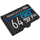 Team Group TGUSDX64GU303 hukommelseskort 64 GB MicroSDXC UHS-I Klasse 10 Sort/Blå, 64 GB, MicroSDXC, Klasse 10, UHS-I, 90 MB/s, 45 MB/s