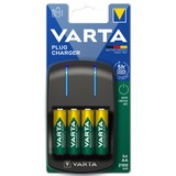 Varta 57647 101 451 batterioplader Vekselstrøm Sort, Nikkel-Metalhydrid (NiMH), AA, AAA, 4 stk, Batterier inkluderet