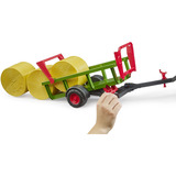 bruder Rundballeopsamler med 3 rundballer, Model køretøj 