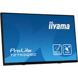 iiyama ProLite T2755QSC-B1 computerskærm 68,6 cm (27") 2560 x 1440 pixel Quad HD LCD Berøringsskærm Sort, LED-skærm Sort (mat), 68,6 cm (27"), 2560 x 1440 pixel, Quad HD, LCD, 5 ms, Sort